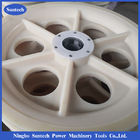Rodas de polia de nylon MC 508 x 100 mm bloco de amarração com rolamentos
