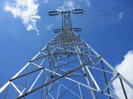 Torre da linha elétrica da transmissão do aço Q235 Q345 do HDG