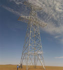 Torre de aço galvanizada quente da linha elétrica de Q345 Q235