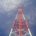 Torre de aço da telecomunicação tubular do ISO 1461 ASTM A123 HDG