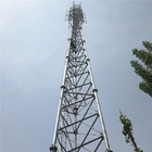 HDG torre de antena de aço tubular equipada com pernas de 3/4 telecomunicações