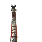 Telecomunicações angulares galvanizadas Sst 33KV da torre da estrutura do aço de 60m