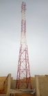 Linha de transmissão estrutura de estrutura de aço Q345B da torre da telecomunicação poligonal