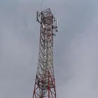 4 ângulo angular da eletricidade do pé 100M Telecom Steel Tower Polo