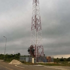 Torre de aço da telecomunicação da estrutura Q255 da antena