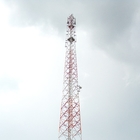 Mastro de 100M Gsm Antenna Tower e luz de obstrução angulares da aviação dos suportes