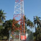torre de aço Sst galvanizado angular 49m da telecomunicação de 3leg 4leg