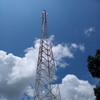 torre de aço galvanizada mergulhada quente Q345 da telecomunicação de 60m