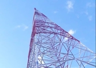 A torre da telecomunicação da antena 110KV galvanizou a estrutura de aço angular do radar