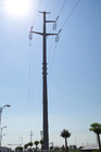A torre de rádio Monopole de antena de micro-ondas galvanizou Q345 de aço