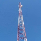 torre 3 de aço tubular equipada com pernas de 80m para a telecomunicação