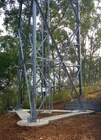 Torre de antena móvel 3 ou 4 das telecomunicações tubulares de aço da estrutura equipados com pernas