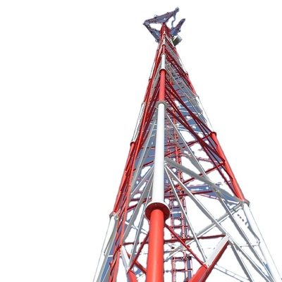 Torre de aço tubular equipada com pernas galvanizada 15m - 50m da telecomunicação 3