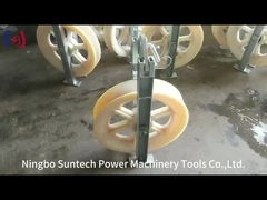 Polias de nylon de 508 mm Condutor de linha de transmissão Blocos de polia de amarração