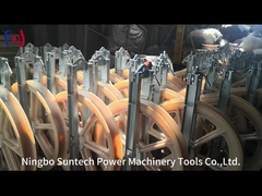 Blocos de polia de amarração de condutor agrupado de 916 mm para linha aérea