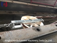 Cableira de puxagem de bobina única com gancho para o condutor de cabo de corda