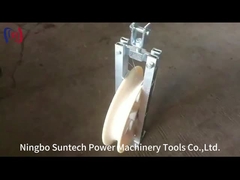 Blocos puxadores de fio de nylon simples 508 mm 40 KN Blocos condutores de amarração