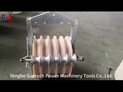 linha de transmissão condutor de 508 milímetros Stringing Pulley Block com rolos aterrando