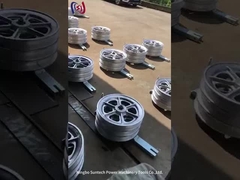 Blocos de cabos condutores revestidos de borracha com roldana de alumínio