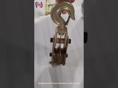 Blocos de poleia de cabo tipo olho redondo 3t Ferramentas de enrolamento de linhas de transmissão de aço