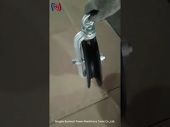 Bloco de amarração da correia redonda da linha aérea para baixo da polia do cabo de aço