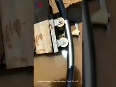 Rolante de cabo de terra de esquina de 10KN de poleia tripla para obras de construção de linhas de transmissão