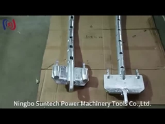 Condução de linhas de transmissão para blocos de cordas de poleia