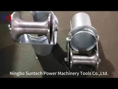 Guia de colocação de condutos de 200 mm, polias e rolos de cabo