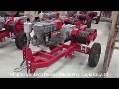 Guincho de tambor duplo de capacidade 5T para operações simultâneas de elevação e puxa