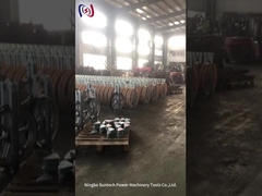 Ferramentas de construção de torre de enxada única, bloco de poleia de aço para elevação / elevação