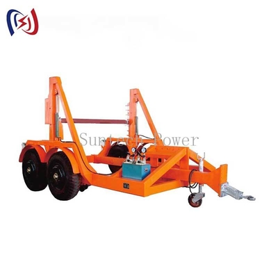 qualidade  Heavy Duty Cable Reel Trailer 20T Capacity for Industrial Transport fábrica