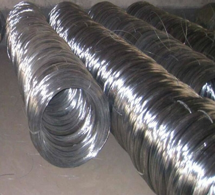 Fio de aço galvanizado elástico do carbono alto para a construção