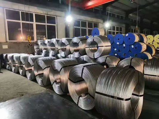 costa galvanizada desencapada Guy Wire For Overhead de 1 x 7 EHS 3/8&quot;