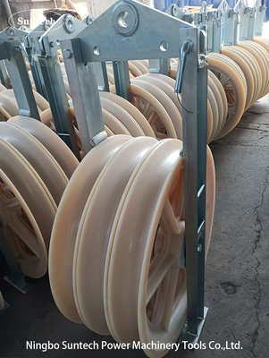 Ferramentas de corda de linha de transmissão com condutor em conjunto Bloco de poleia de 822 mm de diâmetro