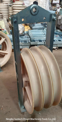 Maestro de nylon Stringing Pulley Blocks das rodas de MC com armação de aço galvanizada