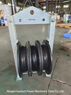 3 feixes de nylon com blocos de cordas de condutor de borracha