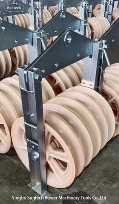 Maestro empacotado única roda Stringing Blocks da polia do diâmetro 660mm de nylon
