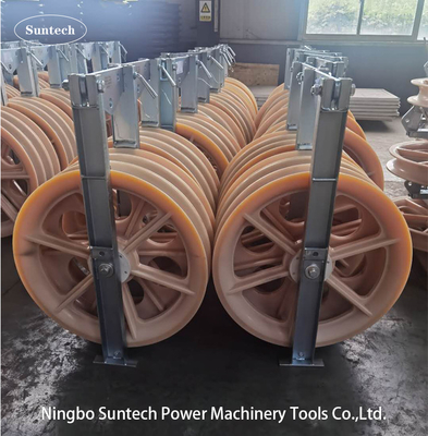 Três condutores de construção de cordas de poliéster bloco de nylon 60KN 660mm