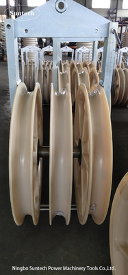 Linha de transmissão 400KV que amarra o bloco de polia de nylon da polia de 660mm