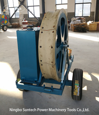 OPGW Stringing 7.5kN Tensionador de cabo hidráulico com roda de tensão de 1100 mm