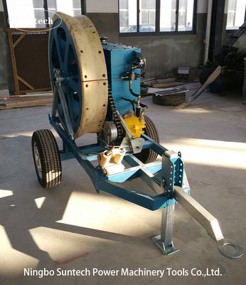 OPGW Stringing 7.5kN Tensionador de cabo hidráulico com roda de tensão de 1100 mm
