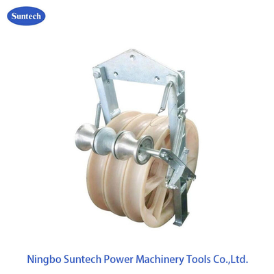 linha de transmissão condutor de 508 milímetros Stringing Pulley Block com rolos aterrando