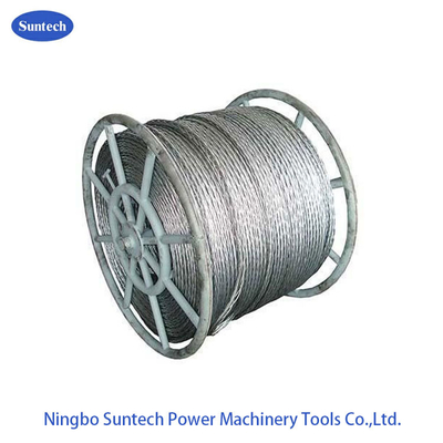 Linha de transmissão anti corda galvanizada trançada de torção de Steel Pilot Wire do condutor