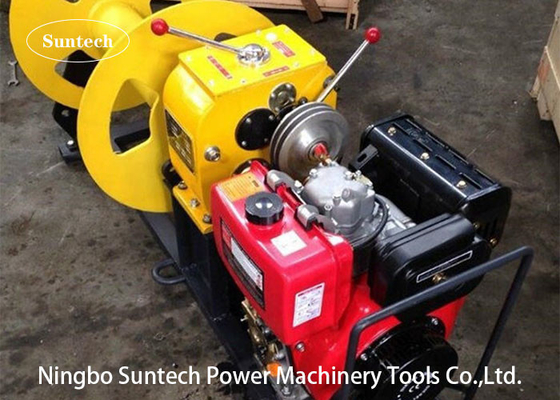 Cabo da gasolina de Honda do motor de 5 Ton Belt Drive Winch Diesel que puxa o guincho