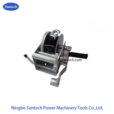Poder 2200lbs Marine Hand Winch de Dacromet de três velocidades