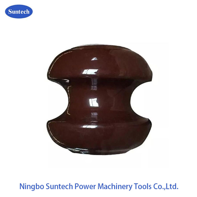 linha de transmissão isolador da baixa tensão de 400V 9KN Bobbin Porcelain
