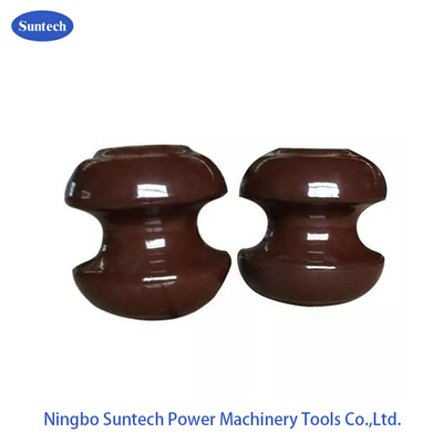 linha de transmissão isolador da baixa tensão de 400V 9KN Bobbin Porcelain