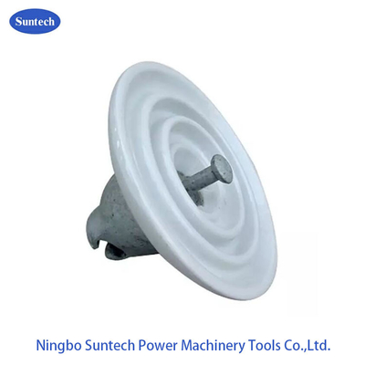 Linha de transmissão 70KN isolador de suspensão do disco da porcelana com tampão