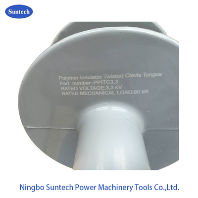 Polímero Rod Insulator longo da língua da braçadeira da torção de 3.3KV 90KN