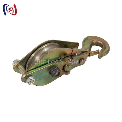 Dois tipo aberto condutor Stringing Tools do bloco de polia 30kN do gancho